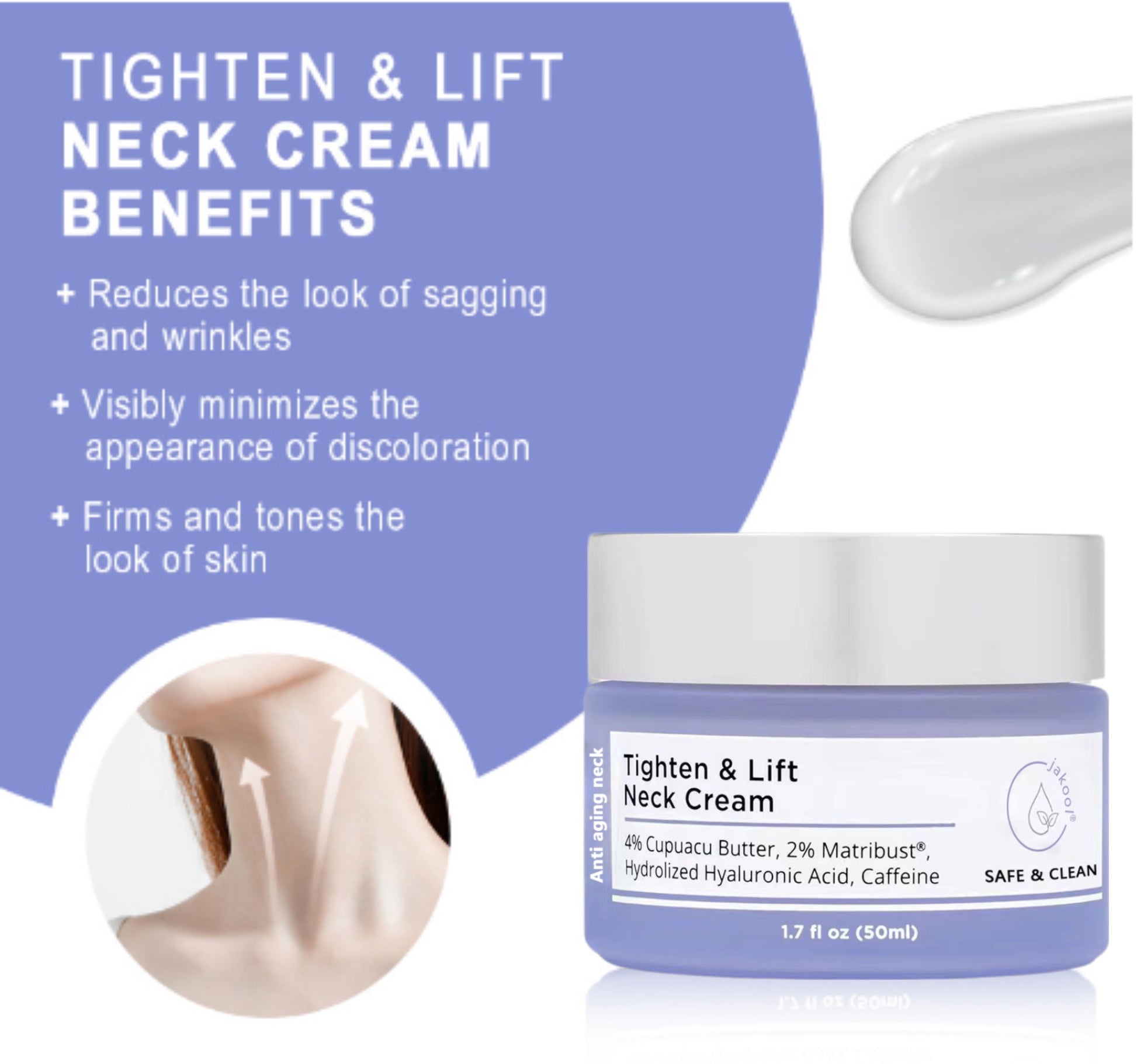 GO PURE Tighten & Lift Neck Cream by Velora Vibe